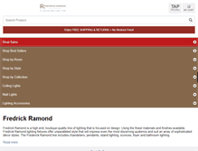 Tablet Screenshot of fredrickramondlightinglights.com